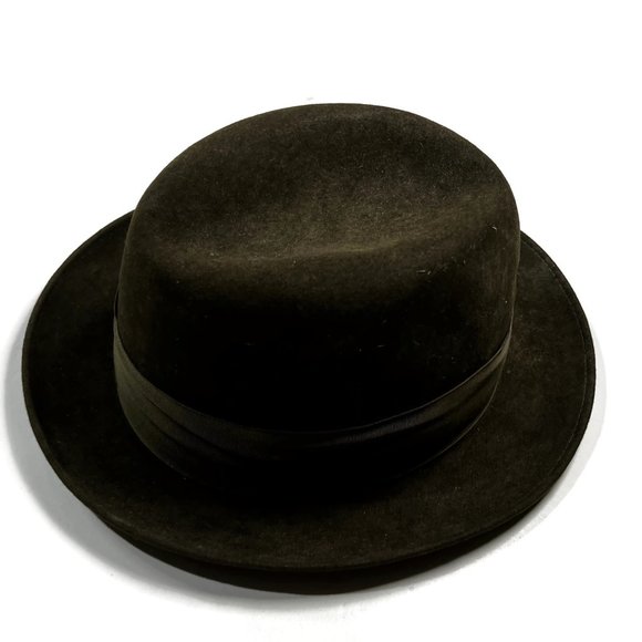 Resistol Self Conforming Long Oval Cowboy Hat Brown Tanners Idaho Fedora - Picture 14 of 16